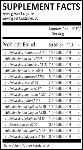 Genuine Health Probiotics, 50 Billion CFU, Daily Care, 15 Diverse Strains, Soy Free, Gluten Free, Vegan Delayed-Release Capsules for Advanced Gut Health (60 Count) in Saudi Arabia