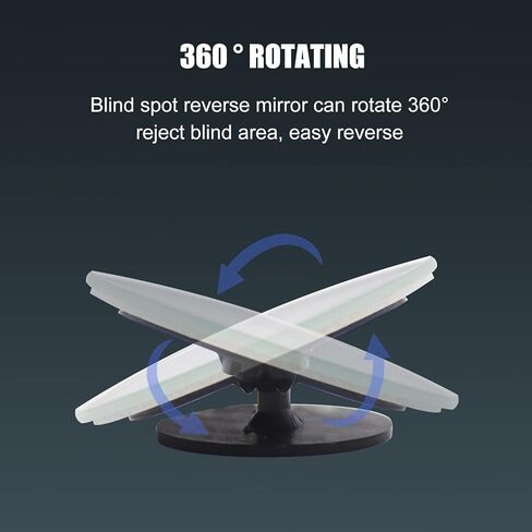 4 قطع مرآة سيارة للبقع العمياء، مرآة للبقع العمياء مستديرة بزاوية واسعة 2 بوصة، مرآة رؤية خلفية محدبة عالية الدقة من الزجاج بدون إطار، مرآة زجاجية مستديرة للبقع العمياء لسيارة الدفع الرباعي والشاحنات in Kuwait