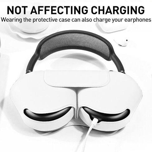 حافظة مصممة لجراب Airpods Max، حافظة واقية لسماعات الرأس لـ AirPod Max تدعم وضع النوم، مضادة للخدش والغبار، غطاء حقيبة سفر محمول لـ Apple Airpods Max (أسود) in Kuwait