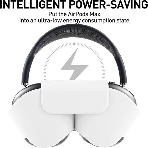 حافظة مصممة لجراب Airpods Max، حافظة واقية لسماعات الرأس لـ AirPod Max تدعم وضع النوم، مضادة للخدش والغبار، غطاء حقيبة سفر محمول لـ Apple Airpods Max (أسود) in Kuwait