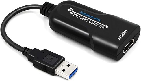 جهاز التقاط الصوت والفيديو HDMI - قم بالبث والتسجيل بدقة 1080p30 - HDMI إلى USB2. 0 USB مسجل فيديو لعبة بطاقة التقاط الصوت والفيديو لأجهزة الكمبيوتر المحمول عالية الوضوح، البث المباشر in Kuwait