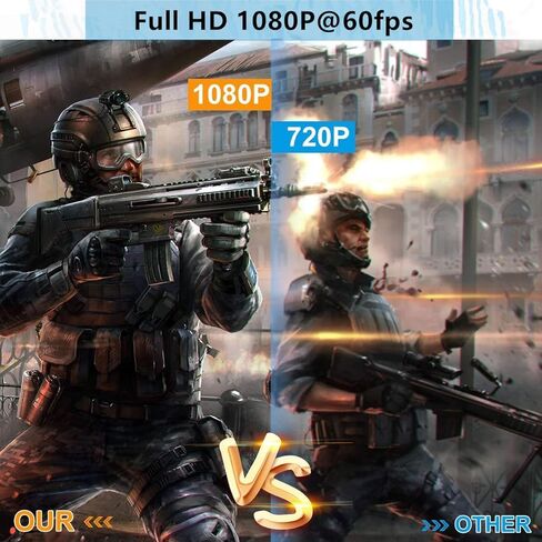 جهاز التقاط الصوت والفيديو HDMI - قم بالبث والتسجيل بدقة 1080p30 - HDMI إلى USB2. 0 USB مسجل فيديو لعبة بطاقة التقاط الصوت والفيديو لأجهزة الكمبيوتر المحمول عالية الوضوح، البث المباشر in Kuwait