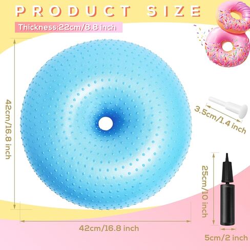 4 Pcs Upgraded Flexible Seating with Massage Point for Classroom Elementary Yoga Ball Chairs for Kids Workout Training Exercise Balls with Inflatable Pump for Student Desk Chairs Supplies in Kuwait