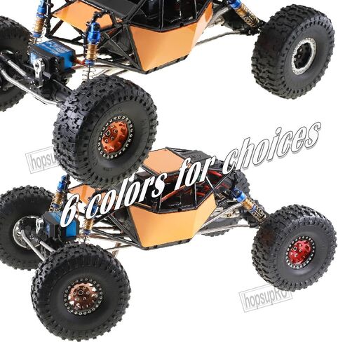1.9 RC Crawler Tires and Wheels Beadlock Rims Upgrades Part for 1/10 Axial SCX10 SCX10 II 90046 SCX10 III AXI03007 TRX4 D90 RC Crawler.(4pcs Gold) in Saudi Arabia