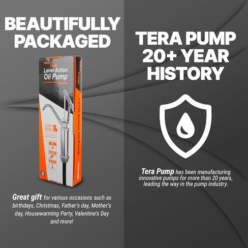 TERA PUMP Drinking Water Transfer Pump, BPA-Free, 55 Gallon Drums, Flow Control, 5.5 Gal/Min in Saudi Arabia