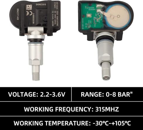 Dasbecan Set of 4 TPMS Tire Pressure Monitoring System Sensor Compatible with Mazda 2 3 5 6 MX-5 Miata CX-7 CX-9 RX-8 2003-2014 Replaces# BBM2-37-140B in Saudi Arabia
