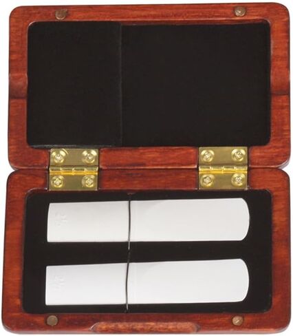 حافظة قصب الساكسفون لقطعتين من القصب، حافظة قصب الكلارينيت الخشبية، حقيبة تخزين ألتو تينور ساكس ريد، ملحقات الآلات الموسيقية لجميع قصب الساكسفون الكلارينيت in Kuwait