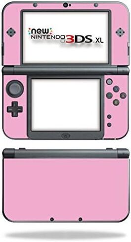 MightySkins Skin Compatible with Nintendo New 3DS XL (2015) - Solid Pink | Protective, Durable, and Unique Vinyl Decal wrap Cover | Easy to Apply, Remove, and Change Styles | Made in The USA in Saudi Arabia