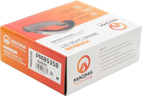 MAGMA Premium PMB535B Bonded Brake Shoes, Rear in Kuwait