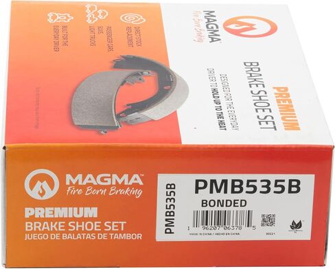 MAGMA Premium PMB535B Bonded Brake Shoes, Rear in Kuwait