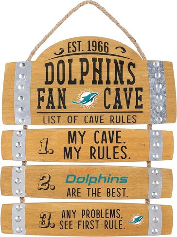 FOCO NFL Team Logo Barrel Slat Mancave Hanging Wall Sign in Saudi Arabia