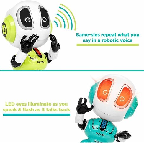 روبوت ناطق للأطفال - ألعاب ذكية جديدة للأولاد والبنات من عمر 3 إلى 9 سنوات، ألعاب روبوت شحن USB رائعة للأولاد والبنات بعمر 3 سنوات فما فوق (أخضر) in Kuwait