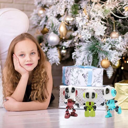 روبوت ناطق للأطفال - ألعاب ذكية جديدة للأولاد والبنات من عمر 3 إلى 9 سنوات، ألعاب روبوت شحن USB رائعة للأولاد والبنات بعمر 3 سنوات فما فوق (أخضر) in Kuwait