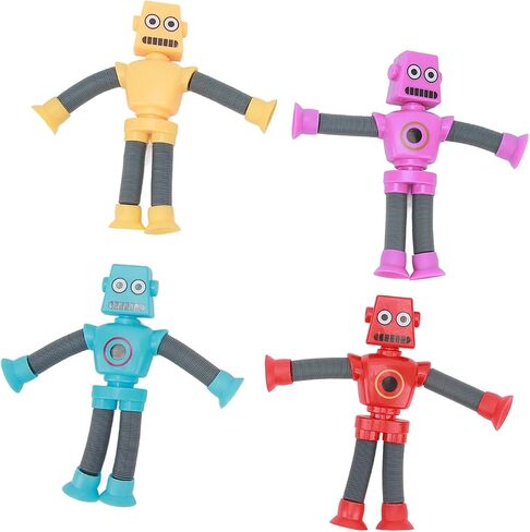 Robot Puzzle Toy with Stretch Tube, Telescopic Suction Cup Robot Toy Flexible for Home in Saudi Arabia