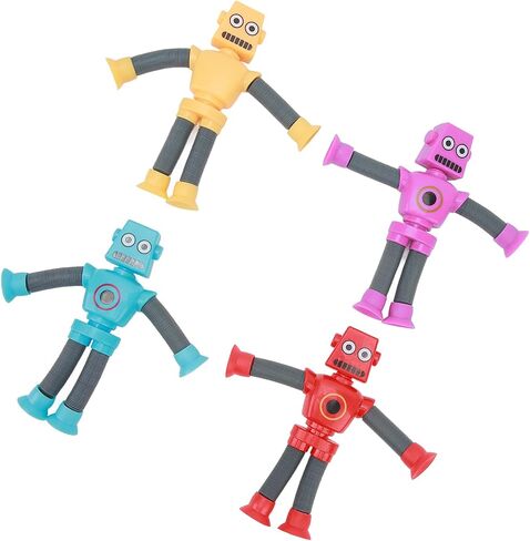 Robot Puzzle Toy with Stretch Tube, Telescopic Suction Cup Robot Toy Flexible for Home in Saudi Arabia