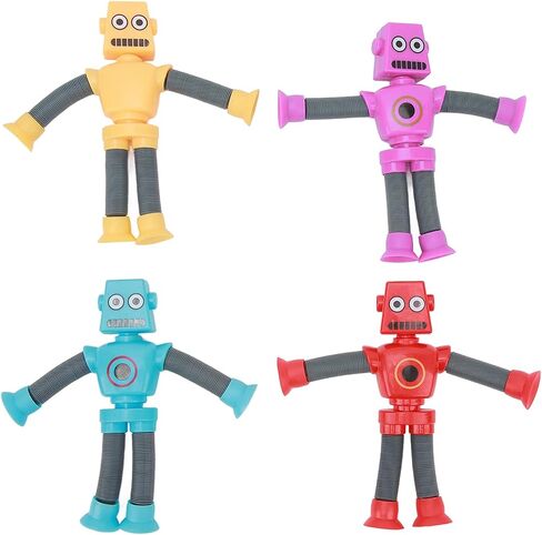 Robot Puzzle Toy with Stretch Tube, Telescopic Suction Cup Robot Toy Flexible for Home in Saudi Arabia