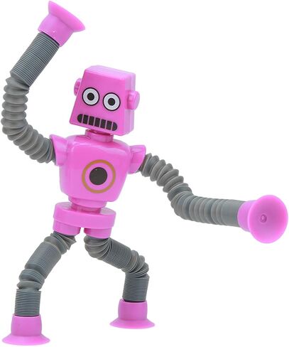 Robot Puzzle Toy with Stretch Tube, Telescopic Suction Cup Robot Toy Flexible for Home in Saudi Arabia