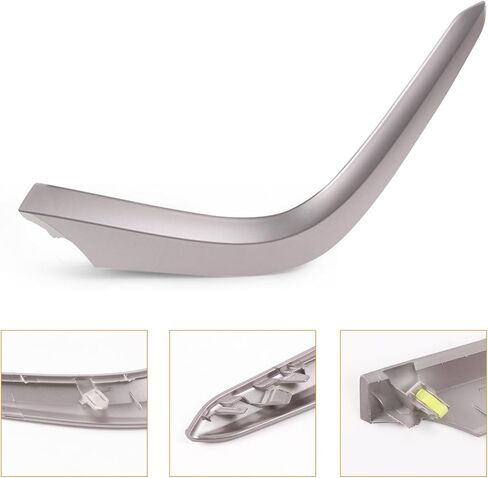 قالب حافة ناقل الحركة، شريط تقليم جانبي سفلي لوحدة التحكم المركزية مناسب لسيارة Toyota Corolla 2009-2013، استبدال # 55432-02220 55433-02310، فضي رمادي in Kuwait