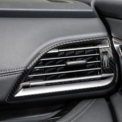INTGET 2 قطعة أغطية فتحة تهوية جانبية للوحة القيادة لـ 2020-2022 2023 ملحقات Subaru Outback ملحقات Subaru Legacy من ألياف الكربون AC منفذ تكييف الهواء تنفيس لسوبارو in Saudi Arabia