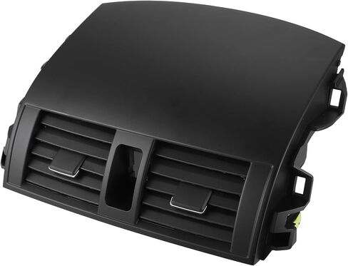 ACROPIX لوحة تنفيس هواء السيارة، لوحة القيادة الأمامية المركزية لمنفذ مكيف الهواء، لوحة تهوية مناسبة لسيارة Toyota Corolla - عبوة من قطعة واحدة باللون الأسود in Kuwait