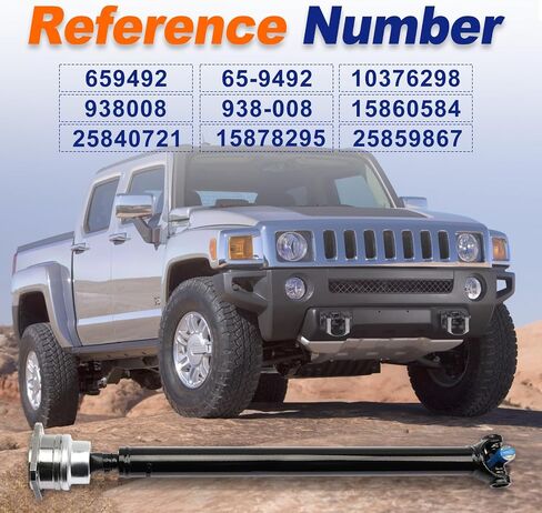 DriveXpert 938-008 Front Drive Shaft Complete Driveshaft Prop Shaft Assembly Fit for Hummer H3 2006-2010 | Hummer H3T 2009-2010 Replace OE 10376298, 15860584 in Saudi Arabia