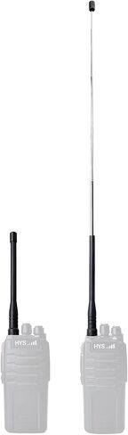 Telescopic Rubber Antenna, 144/430Mhz 2Meter 70cm SMA-Female Handheld Antenna, 19inches 3dBi 10Watt for Kenwood/TYT/BF UV-5R BF-888s/ Wouxun Two-Way Radio HT Scanner (2PACK) in Saudi Arabia