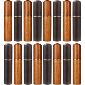 16 Pack Wooden Needle Case Sewing Needle Holder, 3.3 x 0.7 in Portable Needle Coaster, Perfect for Home and Travel, Two Colors Available in Saudi Arabia