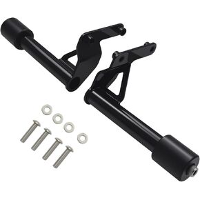 Passenger Crash Bar Rear Frame Slider for Harley Softail 2018-Later | Alloy Steel Rear Highway Engine Guard (Gloss Black) in Saudi Arabia
