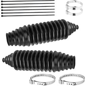 2026 New Tie Rod Boot Kit with Clamps & Zip Ties,Cuttable Silicone Rack and Pinion Boot for Steering System Protection,Universal Inner Tie Rod Boots Car Accessories in Kuwait