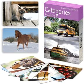 Picture My Picture Categories Flash Cards | 40 Language Development Educational Photo Cards | Speech Therapy Materials, ESL Materials in Saudi Arabia