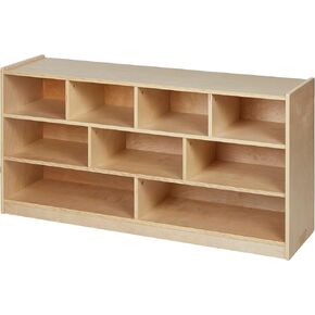 9-Compartment Mobile Block Storage Cabinet, Achiever, Toy Organizer, Natural in Saudi Arabia