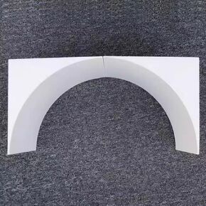 طقم ممر رغوي DIY - عبوتان، قالب إطار باب نصف دائري خفيف الوزن، حافة قوس مستديرة للممرات الداخلية (18 × 27 × 27 سم، 7.1 × 10.6 × 10.6) - ديكور منزلي مثالي! in Kuwait