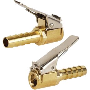 2 Pcs Brass Locking Tire Air Chuck,Tire Inflator Hose Adapter with Pressure Release Button, No Leakage Tire Chucks for Vehicle Inflator Compressor Pump Connect Accessories Tool in Kuwait