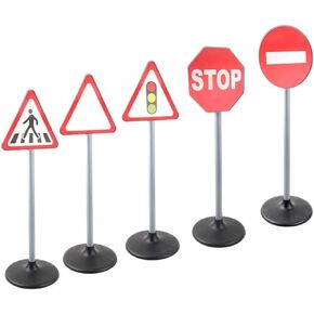 5 Pieces Traffic Light Lamp Model Simulation Traffic Lights Educational Toy Model Suitable for Kids Parties Pretend, Road Signs in Kuwait