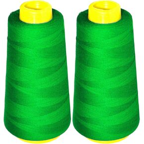 Mandala Crafts Black Thread Cones for Machine and Hand Quilting - 2400 Yds 50 WT Multiple Purpose Mercerized 100% Cotton Threads for Sewing Machine Serger Embroidery in Kuwait