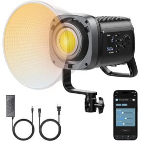 ULANZI 200W COB Video Light - VL-200Bi Bi Color LED Video Light Continuous Output Lighting with Adapter & APP Control, 2700K-6500K 6 Scenes Bowens Mount Photography Studio Lights for Videos Recording in Saudi Arabia