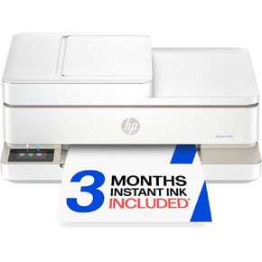 طابعة HP Envy 6555 اللاسلكية النافثة للحبر الملونة الكل في واحد، الطباعة والمسح الضوئي والنسخ والطباعة على الوجهين الأفضل للمنزل، تجربة 3 أشهر من الحبر الفوري المتضمن، AI-Cable (C2XR6A) Portobello in Kuwait