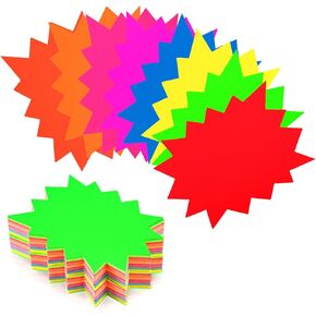 joycraft 80Pcs Starburst Price Tags with Adhesive Dots, 7 x 5 Inch Sale Signs in 8 Colors, Price Display Tags for Retail Store, Garage Sale, Yard Sale, Flea Market in Kuwait