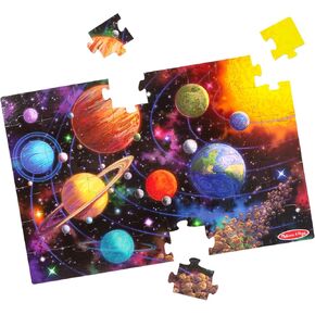 Melissa & Doug Solar System Jumbo Floor Puzzle, 48-Piece Space-Themed Jigsaw Puzzle with Planet Guide, 3 x 2 Foot Kids Puzzles for Toddlers Ages 3+ (No Text on Puzzle) in Kuwait