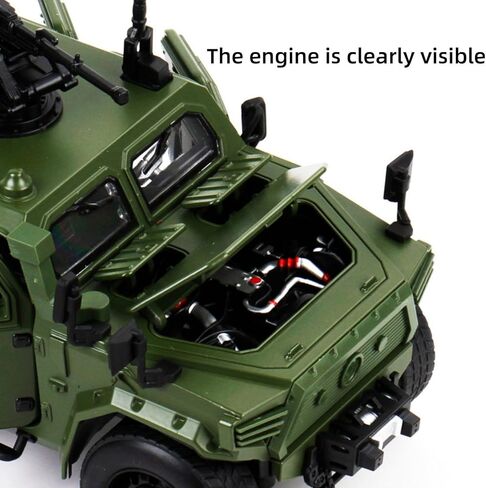 MOUDOAUER 1/18 Scale Chinese 3th Generation Off Road Vehicle Model Fighter Military Model Alloy Tank Model for Collection in Kuwait