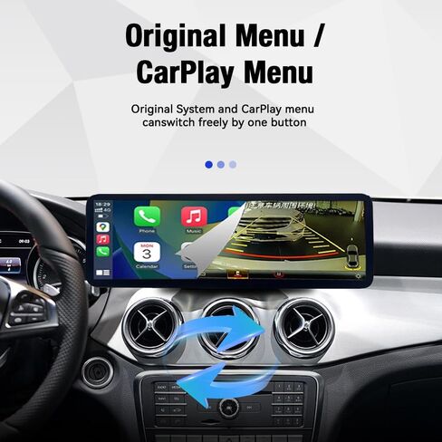14.9 lnch Floating Linux Screen Upgrade for Mercedes Benz GLA CLA A Class 2016-2018, Contour-Matched Console Docking, Wireless CarPlay, Bluetooth (NTG 5.1) in Kuwait