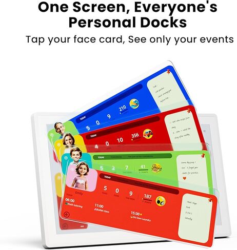 Pastigio Smart Digital Calendar, 15.6 Inch Electronic Touch Screen Family AI Calendar & Chore Chart with Tasks Rewards, No Subscription, Digital Photo Frame Wall & Tabletop Mount for Home Planner in Kuwait