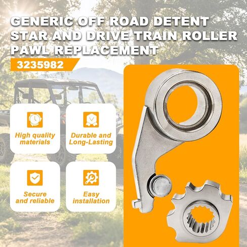 3235982 3235452 عام للطرق الوعرة Detent Star وDrive Train Roller Pawl لـ Polaris ACE General RZR Ranger 1000 900 Ranger General XP 570 2013-2023 in Kuwait
