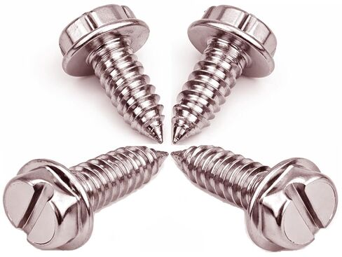 License Plate Screws 3/4" x 1/4" – Automotive License Plate Mounting Screws (Black Finish, Pack of 8) in Kuwait