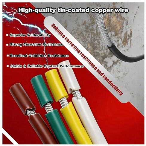 32" 4-Way Flat Trailer Connector 16AWG, Waterproof Silicone 4 Pin Trailer Wiring Harness with Sealed Cover, Heavy Duty Tinned Copper 4-Prong Electrical Plug for Boat, RV & Utility Trailer in Kuwait
