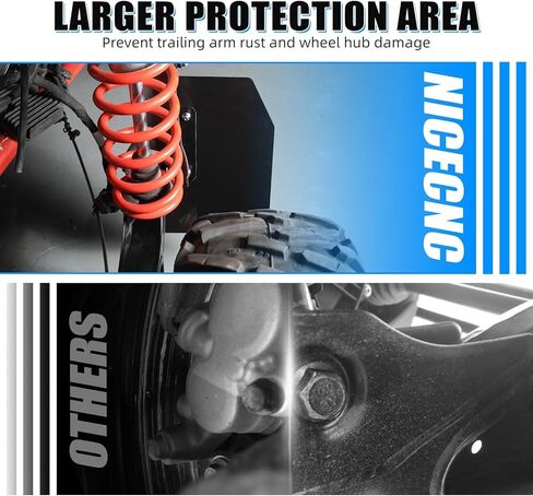 واقيات الذراع الخلفية من NICECNC مقاس 72 بوصة X3 متوافقة مع Can Am X3 4x4 Turbo DPS 2017-2018، X3R 4x4 DS/RS Turbo DPS 2020 in Kuwait