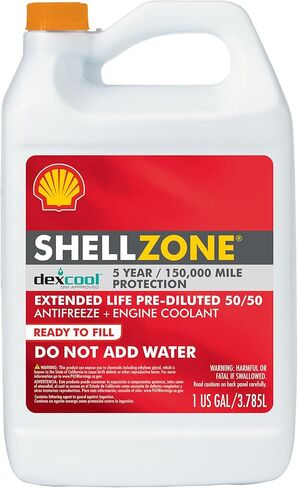 Zone Dex-Cool Extended Life ELC Antifreeze + Coolant, Pre-Diluted 50/50 (1 Gallon, Single Pack) in Kuwait