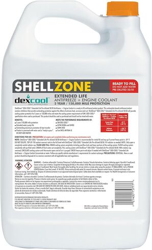 Zone Dex-Cool Extended Life ELC Antifreeze + Coolant, Pre-Diluted 50/50 (1 Gallon, Single Pack) in Kuwait