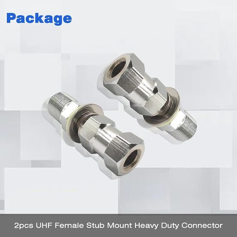 CB هوائي محول تركيب العالمي UHF SO239 أنثى كعب جبل الثقيلة موصل القياسية 3/8X24 الخيوط لهوائي راديو CB هام 2 قطعة in Kuwait