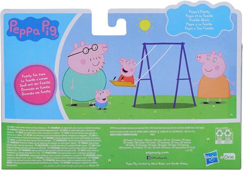 Peppa Pig Peppa's Adventures Peppa's Family Figure 4-Pack Toy - Includes 4 Peppa Pig Family Figures in Iconic Outfits, Ages 3 and Up in Saudi Arabia